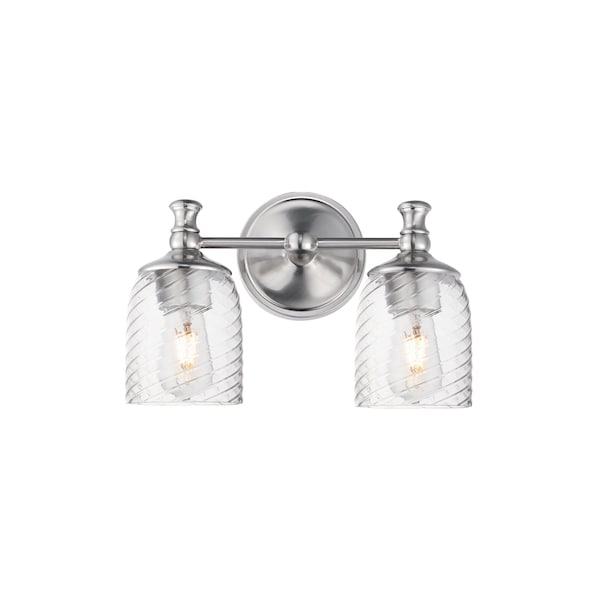 Maxim Lighting Swirl 2-Light Wall Sconce, Satin Nickel 21352CRSN - main